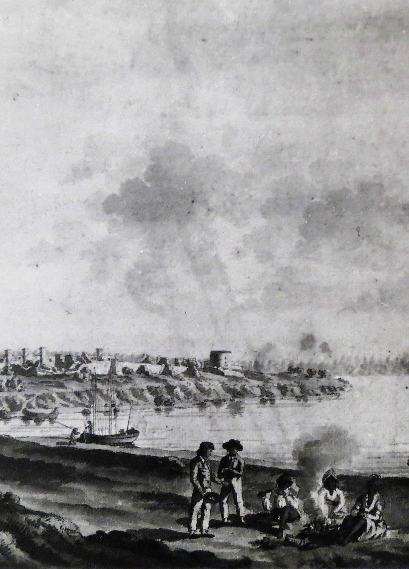 A view of the ruins of the fort at Cataraqui taken in June, 1783.