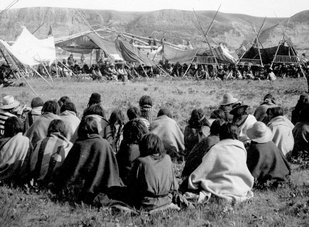 Sun Dance Blackfeet Indians, Gleichen, N.W.T.