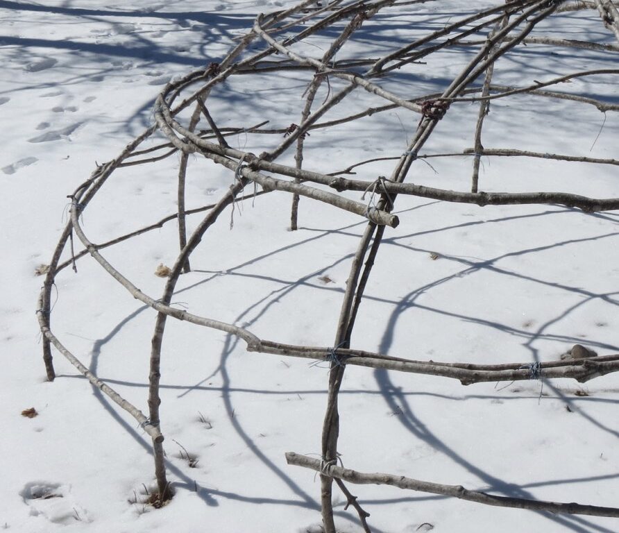 Anishinaabe Sweatlodge Frame, Correctional Services Canada Headquarters, Kingston, Ontario.