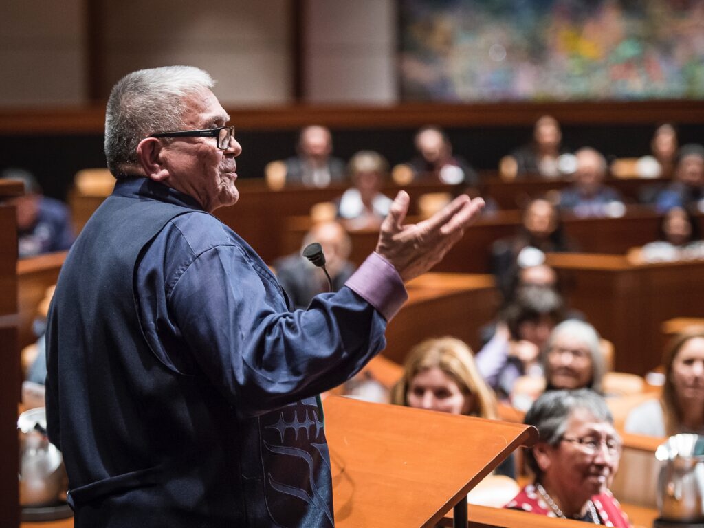 Chief Robert Joseph is the founder of the Indian Residential School Survivors Society.