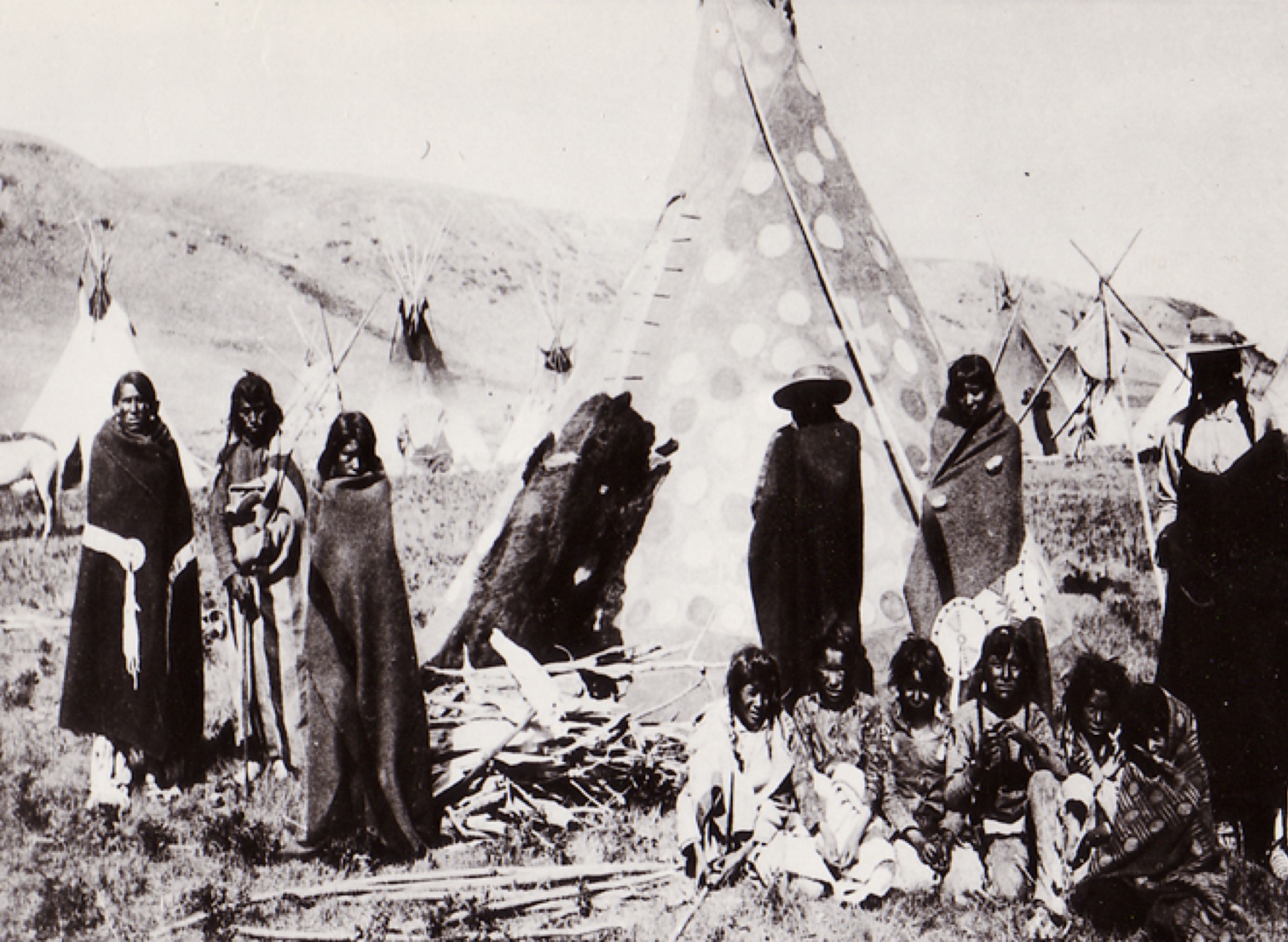 Blackfoot family in Southern Saskatchewan. A way of life that would see the way that they lived change drastically with the arrival of newcomers to Western Canada.